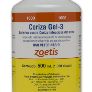 Vacina fracionada coriza gel aves zoetis 100 doses